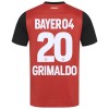 Koszulka Bayer 04 Leverkusen Alejandro Grimaldo 20 Domowe 2024-25 Koszulki Piłkarskie Krótki Rękaw